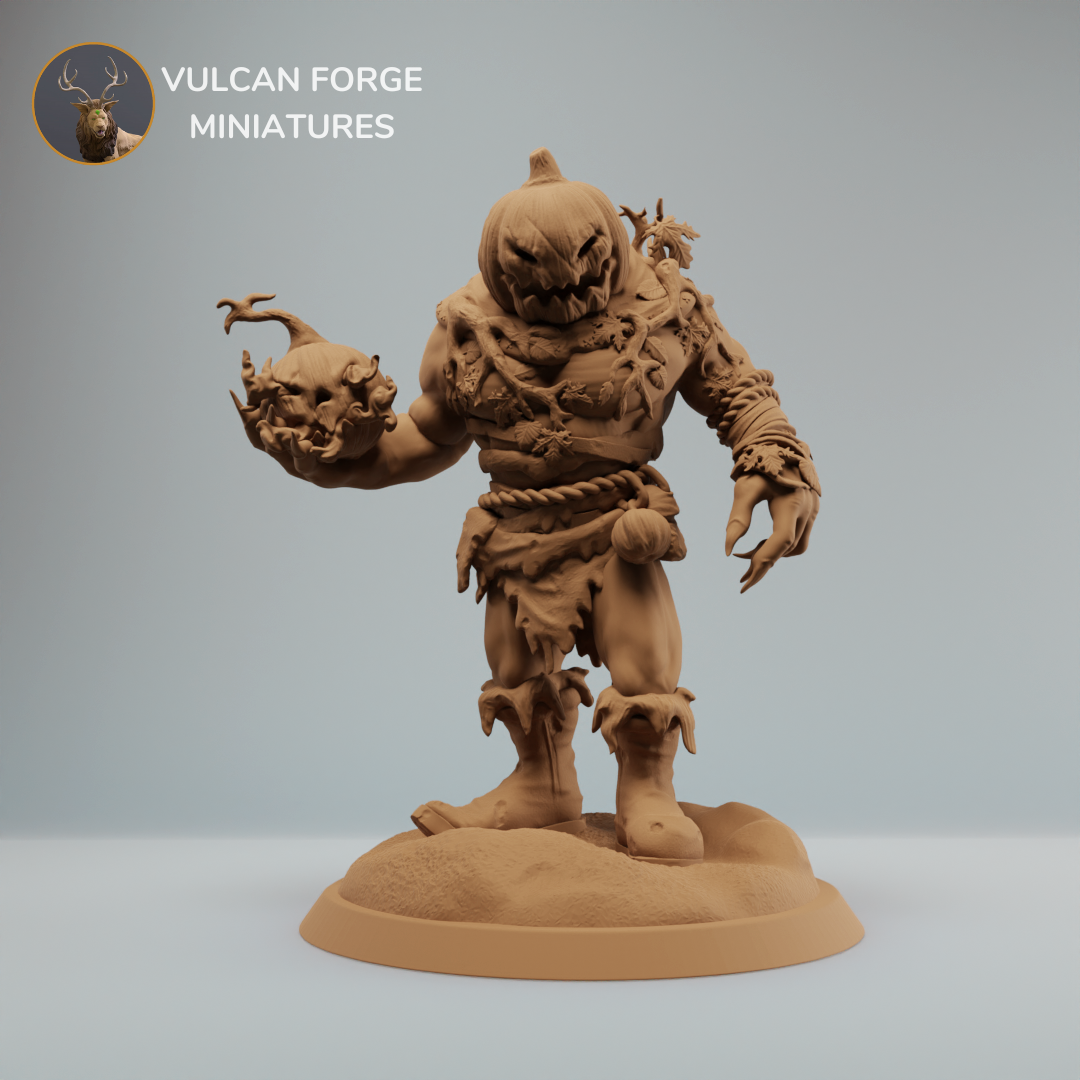 Pumpkin Orc or Ogre, Pumpkin Brute with pumpkin bomb - pre supported